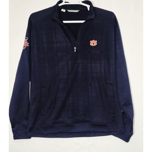 Auburn Tigers 2014 Championship Cutter & Buck Quarter Zip Men's Large Pullover - Picture 3 of 6